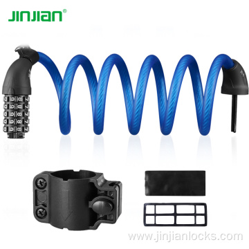 1.5m safety bicycle lock 5 number combination lock